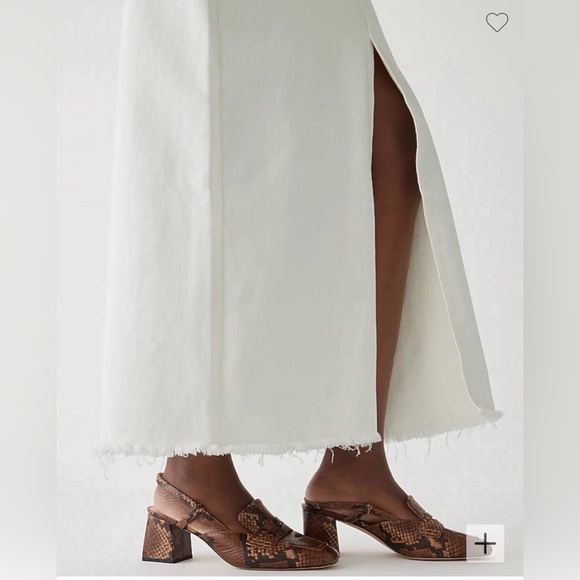 J. Crew Women's White Denim Maxi Skirt Size 27 - Picture 4 of 8